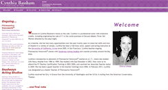 Desktop Screenshot of cynthiabassham.com